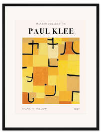 Gerahmter Kunstdruck Signs in Yellow, 1937