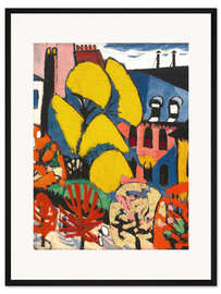 Gerahmter Kunstdruck Bäume