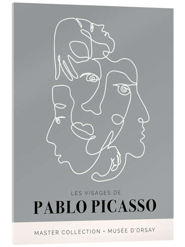 Tableau en verre acrylique Les Visages De Pablo Picasso