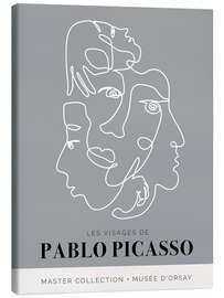 Lerretsbilde Les Visages De Pablo Picasso