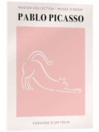 Quadro em acrílico  Picasso - Esquisse d&#039;un félin
