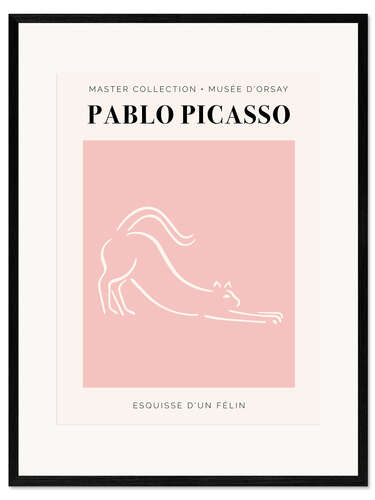 Innrammet kunsttrykk Picasso - Esquisse d'un félin