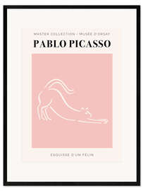 Innrammet kunsttrykk Picasso - Esquisse d'un félin