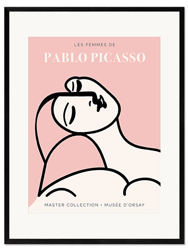 Innrammet kunsttrykk Picasso - Les femmes
