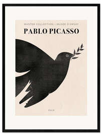 Impressão artística com moldura  Pablo Picasso - Paix