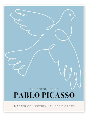 Poster Pablo Picasso - Les colombes