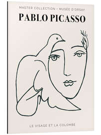 Magnettafel Picasso - Le Visage et la colombe