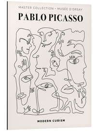 Aluminium print Picasso - Modern Cubism