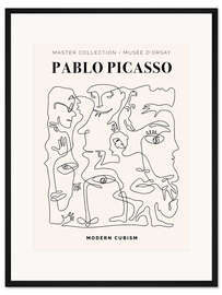Gerahmter Kunstdruck Picasso - Modern Cubism