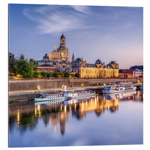 Gallery print Frauenkirche on the banks of the Elbe in Dresden