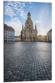 Cuadro de aluminio Dresden Frauenkirche at sunrise