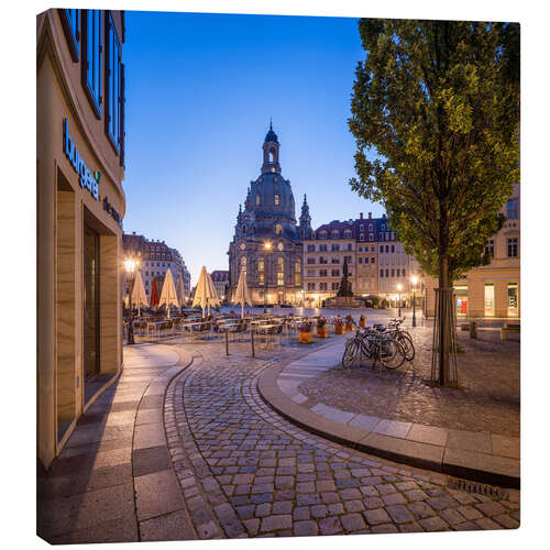 Leinwandbild Frauenkirche am Neumarkt in Dresden