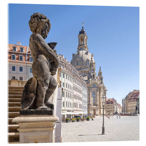 Cuadro de metacrilato Dresden Frauenkirche in the old town of Dresden