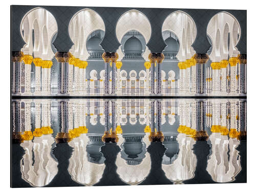 Aluminium print Sheikh Zayed Grand Mosque in Abu Dhabi