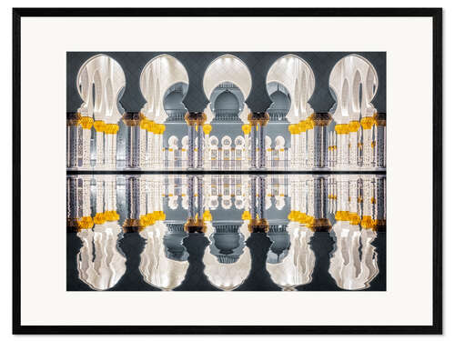 Inramat konsttryck Sheikh Zayed Grand Mosque in Abu Dhabi