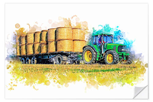 Sticker mural Tractor Power Package