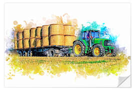 Selvklebende plakat Tractor Power Package