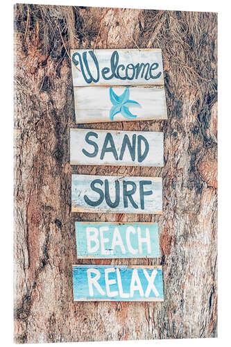 Acrylic print Sand Surf Beach