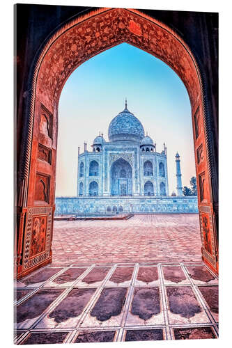 Acrylic print Blue Taj Mahal