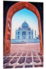 Foam board print Blue Taj Mahal