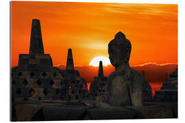 Gallery Print Borobudur Sonnenuntergang