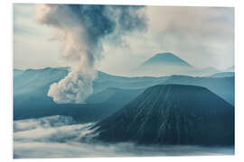 Foam board print Bromo Eruption