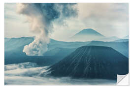 Vinilo para la pared Bromo Eruption