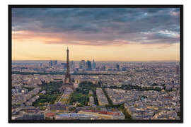 Gerahmter Kunstdruck Abend in Paris