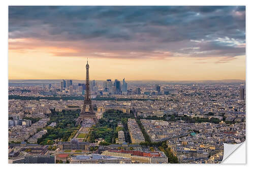 Naklejka na ścianę Evening in Paris