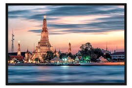 Gerahmter Kunstdruck Arun Wat Sonnenuntergang