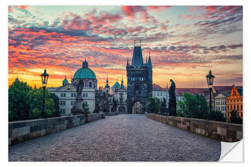 Naklejka na ścianę Charles Bridge Sunrise