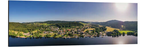 Stampa su alluminio Titisee in the Black Forest from a bird's eye view