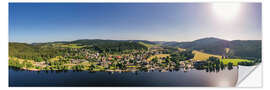 Naklejka na ścianę Titisee in the Black Forest from a bird's eye view