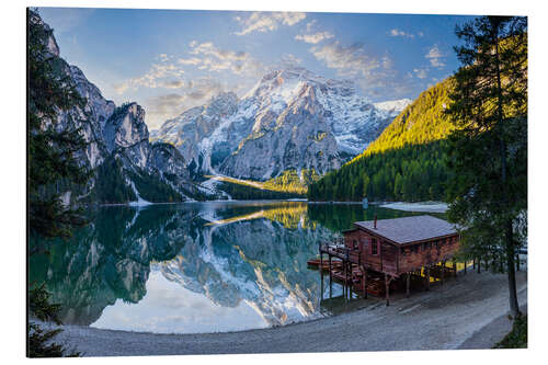 Aluminiumsbilde Lake Braies - Pragser Wildsee