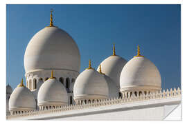 Selvklebende plakat Sheikh Zayed Grand Mosque in Abu Dhabi