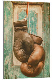 Alubild Vintage Boxhandschuhe - Martin Bergsma