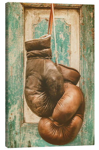 Obraz na płótnie The vintage boxing gloves