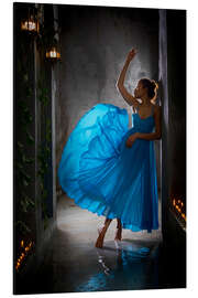 Magnettafel Glühende Ballerina