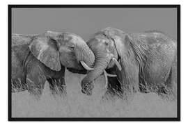 Gerahmter Kunstdruck Dicke Freunde