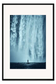 Gerahmter Kunstdruck Sei wie Wasser
