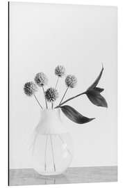 Magnettafel Vase mit Schnittlauchblüte