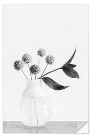 Selvklebende plakat Vase with chive flower