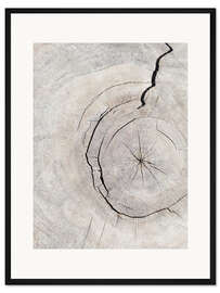 Gerahmter Kunstdruck Holzmuster