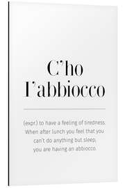 Magnettafel C'ho l'abbiocco Definition (englisch)