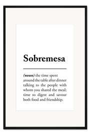 Gerahmter Kunstdruck Sobremesa