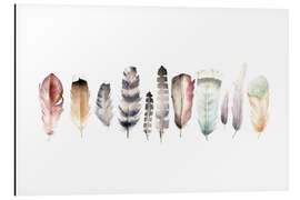 Aluminium print Feathers