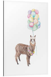 Magnettafel Lama und Ballons