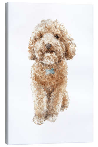 Canvas print Happy Poodle Puppy