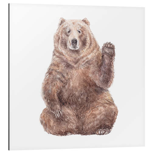 Aluminium print Bruno the Brown Bear