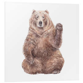 Foam board print Bruno the Brown Bear